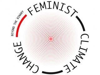A poster reading "Feminist Climate Change"
